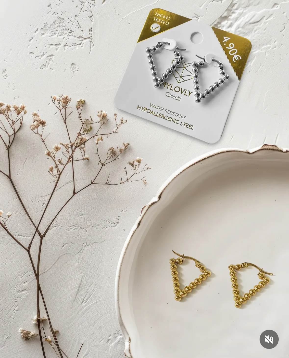 Orecchini twist argento